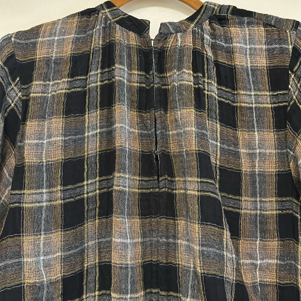 A PIECE APART AGATA‎ TOP FLANNEL HOOK AND EYE GOLD THREAD SIZE 6​​​​ - Picture 13 of 13
